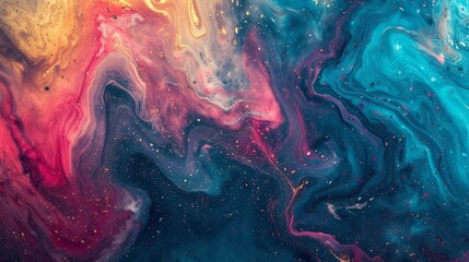 Color marble reminiscent of universe, pc wallpaper.