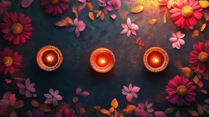 Artistic Diwali drawings with a mix of modern and traditional elements