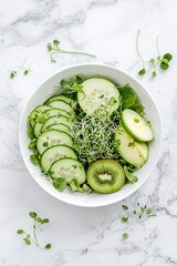 Featuring fresh, colorful fruits like apples, oranges and mint sprigs, this salad is packed with nutrients and bursting with flavor.