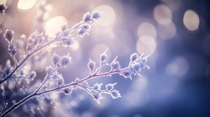 Spectacular outdoor winter scene of a snow-covered landscape with trees, forest, and sky. White ice formations on branches, picturesque outdoor scene.