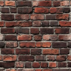 Sticker - Red brick wall texture