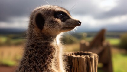 Wall Mural - Meerkats action