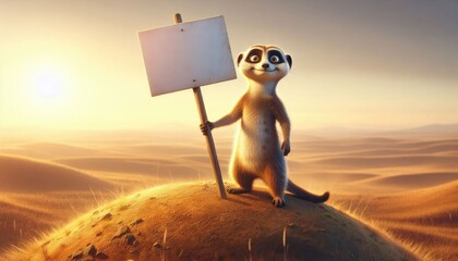 Wall Mural - Meerkats action