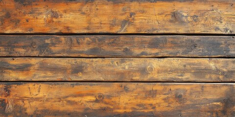 Canvas Print - Rustic Wooden Planks with Natural Grain Patterns