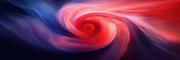 Wall Mural - Abstract Swirl in Red and Blue Colors