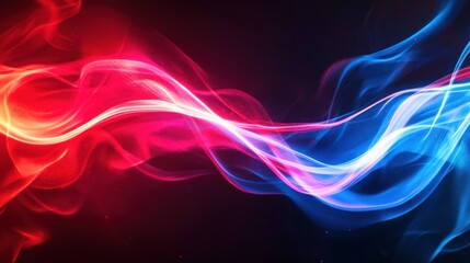 Wall Mural - Abstract Red and Blue Swirls