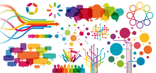 Wall Mural - set of abstract
