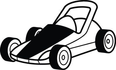 go kart vector illustration 