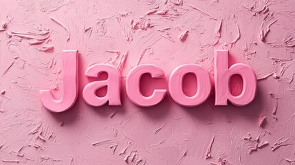 Pink personalized name postcard perfect for decor.