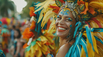 Canvas Print - Woman Brazilian Carnival