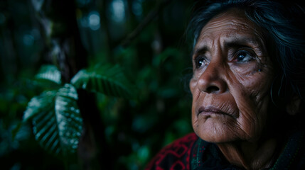 Canvas Print - Woman Guatemalan Jungle