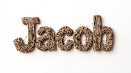 Wall Mural - Personalized postcard perfect for decor created in String Art Lettering.