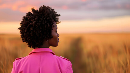 Poster - Woman African Savanna