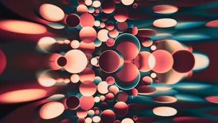 Background abstract image with defocused lights and circles