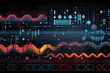 © Pixel Alchemy - Abstract colorful data visualization background with electronic waves