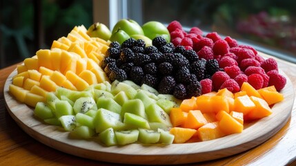 Wall Mural - Colorful Fruit Platter