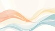 © MetaPixel - Flat wavy border design element in pastel colors ideal for brochures banners and flyers