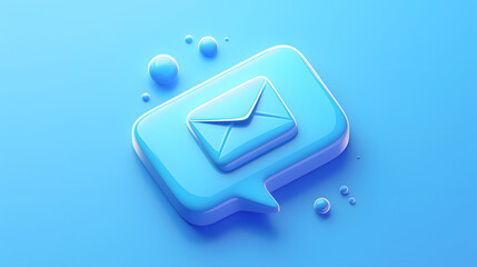 Mail icon in blue bubble