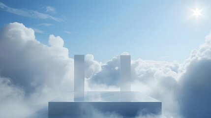 Wall Mural - A showcase on the cloud