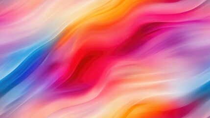 Canvas Print - Blurred wave gradient abstract in various colors