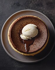 Wall Mural - Chocolate Lava Cake with Ice Cream