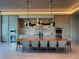 Beautiful kitchen with dining table