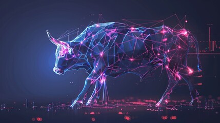 Wall Mural - Digital Bull