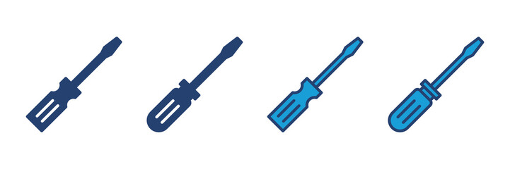 Wall Mural - Screwdriver icon vector. tools icon vector