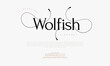 © fourmonths - Wolfish typography beauty fashion elegant minimalist serif italic fonts decorative wedding vintage retro logos. Minimal luxury font alphabet logo. Vector illustration