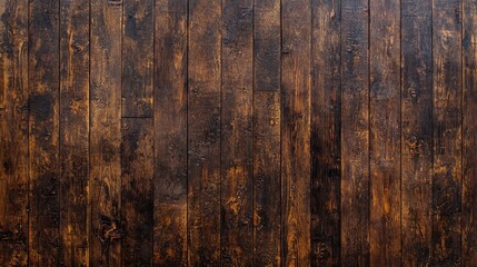 Rustic Dark Brown Wood Plank Texture Background