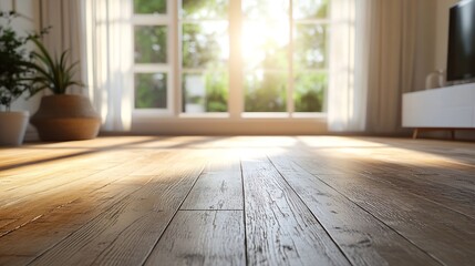 Poster - Empty living room in the house : Generative AI