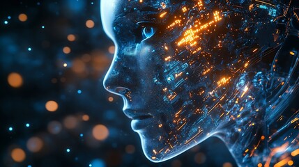 Wall Mural - computer programming coding and ai artificial intelligence software development engaged by skilled c
