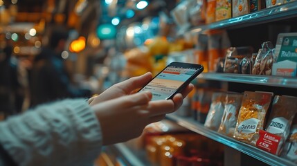Leinwandbilder - online shopping concept businessman use smartphones and credit cards to purchase products from online stores and shop on the internet ecommerce store online business shopping on the in : Generative AI