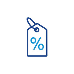 Poster - discount percentage icon, discount percentage sign vector