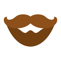 Sticker - beard and mustache icon 