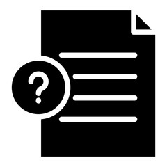 Poster - missing file, document with question mark icon