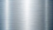 © Four888 - Modern metallic background featuring a brushed aluminium texture with subtle silver tones, gentle gradient, and a slight sheen, perfect for industrial or technological designs.