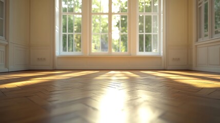 Poster - Empty living room in the house : Generative AI