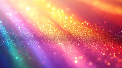 Poster - Background Texture Prism Light Rainbow Overlay Sunlight Glitter : Generative AI