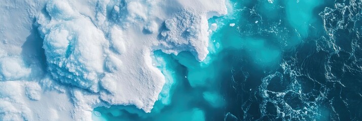 A blue ocean with a white cloud in the background