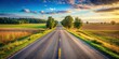 © nittiya - Straight road leading through rural nature, nature, countryside, road, path, straight, landscape, tranquil, serene, peaceful