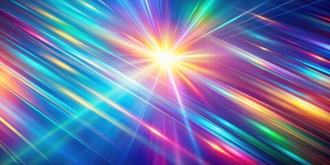 Wall Mural - iridescent diagonal light rays texture , iridescent, diagonal, light, rays, texture, colorful, abstr