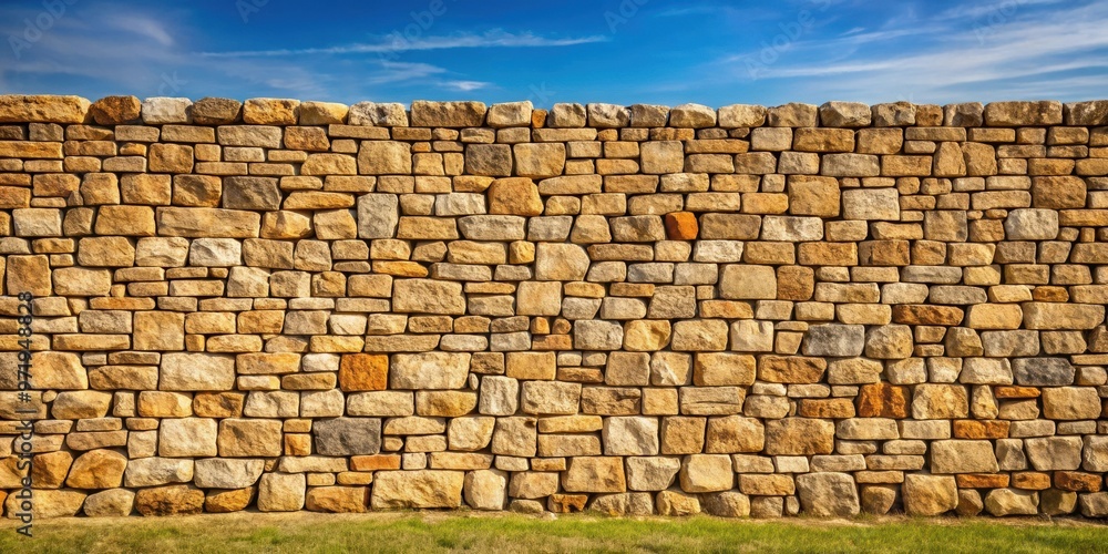 Natural rough stone wall with a textured surface , stone, wall, rough ...