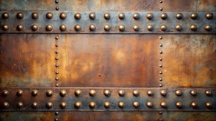 Texture of painted metal with rivets, perfect for industrial backgrounds or design projects, metal, painted, rivets, texture