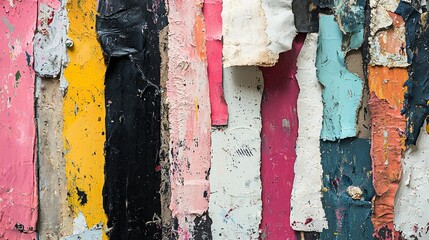 Abstract Colorful Peeling Paint Texture Background