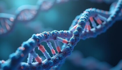 Wall Mural - exploring the intricate dance of dna