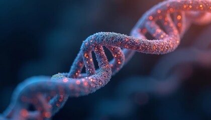 Wall Mural - illuminated dna structure a symbol of genetic code and scientific discovery