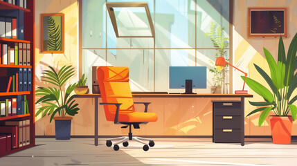 Wall Mural - modern office background