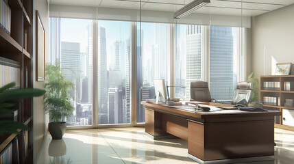 Wall Mural - modern office background