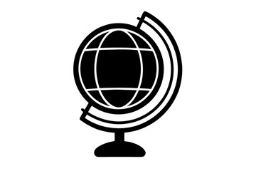 globe earth icon symbol vector, world planet earth vector illustration